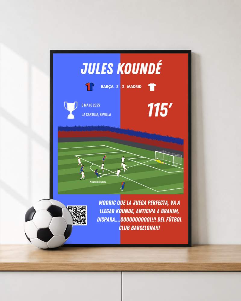 Koundé da la Copa en el 115'