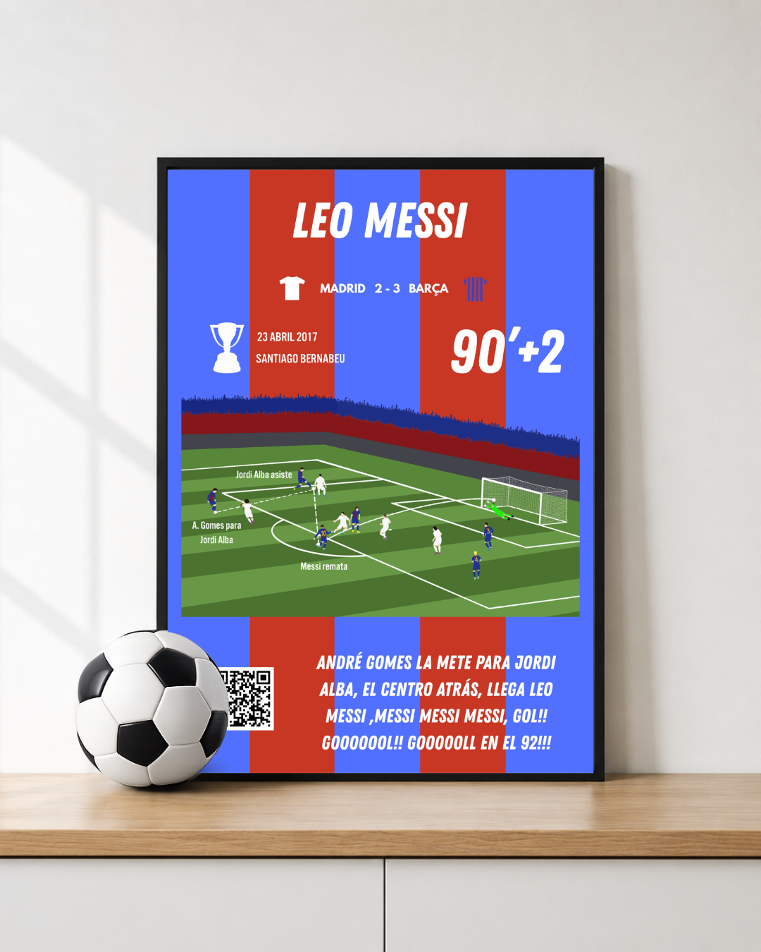 Messi silencia el Bernabeu en el 92